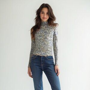 Zara Floral Patterned Women's Top S